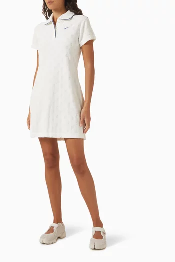 Sportswear Polo Dress in Chill Terry