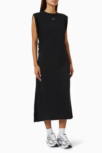 Sportswear Maxi Dress in Cotton-terry