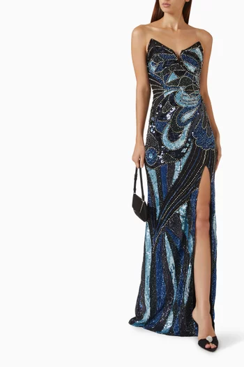 Bead-embellished Gown