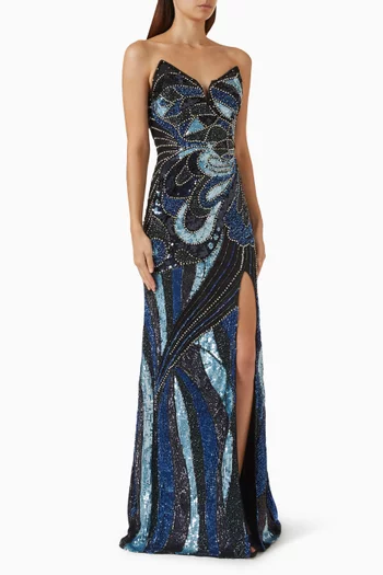 Bead-embellished Gown