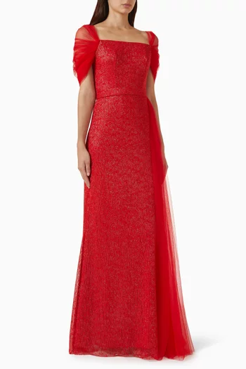 Sequin-embellished Gown