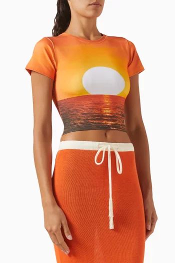 Sunset Crop T-shirt