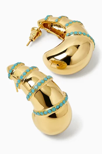 B.O Inora Earrings in 24kt Gold-plated Copper