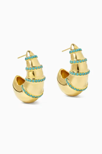 B.O Inora Earrings in 24kt Gold-plated Copper