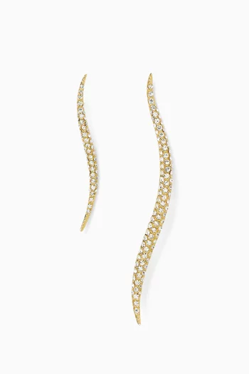 B.O Nova Earrings in 24kt Gold-plated Copper