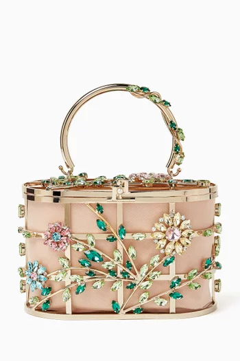 Mini Holli Top-handle Bag in Satin