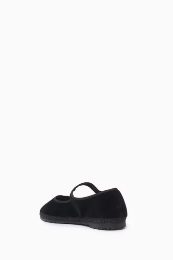 Antonia Mary Jane Flats in Velvet