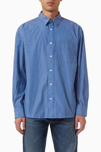 Striped Shirt in Cotton-poplin