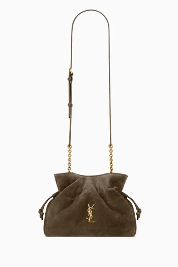 Jamie Shoulder Pouch in Suede