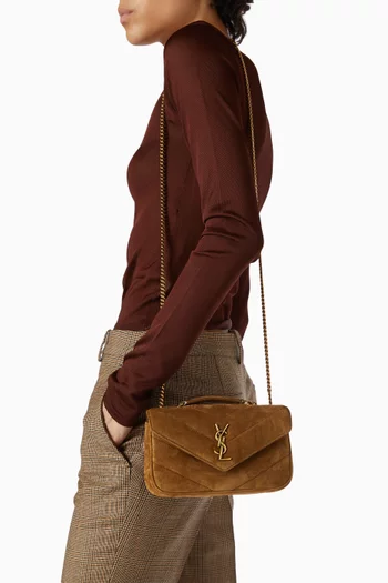 Mini Loulou Bag in Suede