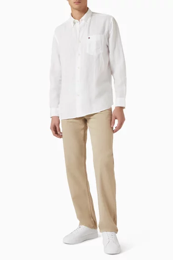 Logo Dye Shirt in Linen