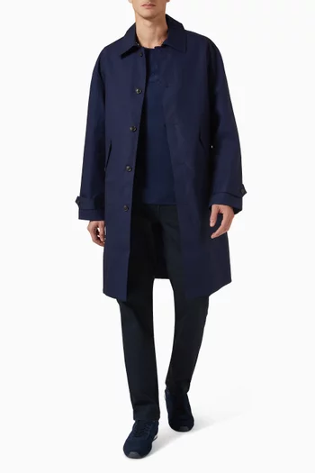 Relaxed-fit Car Coat in Technical-cotton