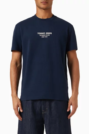Peached Jersey T-shirt in Cotton