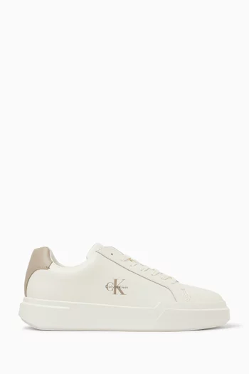 Logo Chunky Sneakers in Leather