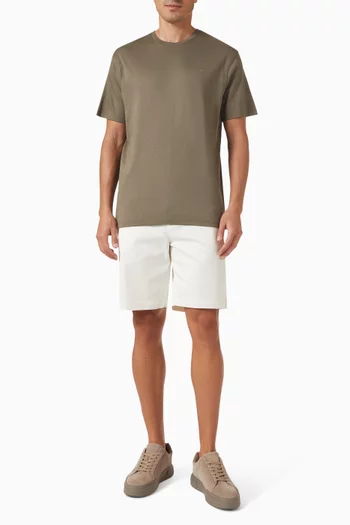 Straight-leg Shorts in Cotton