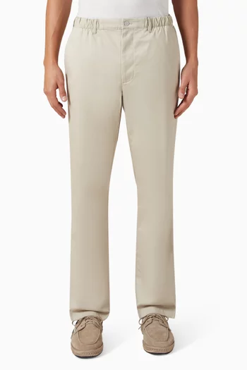 Straight Chino Pants in Stretch Cotton