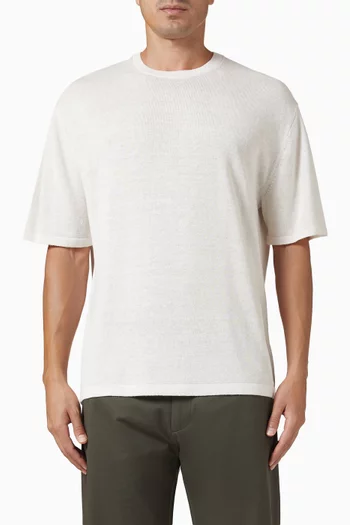 Crewneck Sweater in Linen-blend