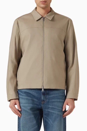 Shirt Jacket in Linen Blend