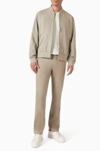 Slim-fit Pants in Linen-blend