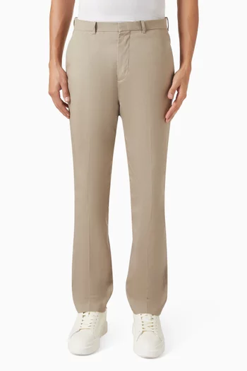 Slim-fit Pants in Linen-blend