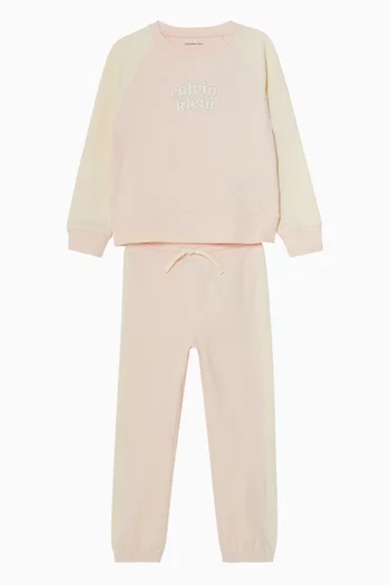 Sweatshirt & Sweatpants Set in Cotton