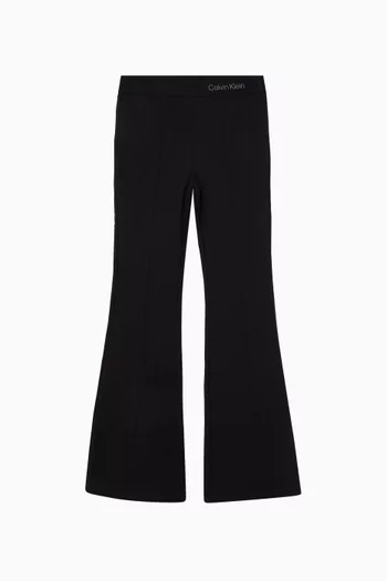 Tape Flare Pants in Viscose Blend