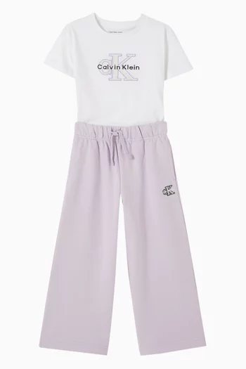 Monogram Logo T-shirt in Cotton