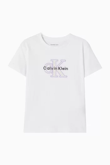 Monogram Logo T-shirt in Cotton