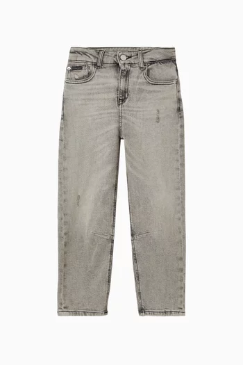 Barrel-leg Jeans in Denim