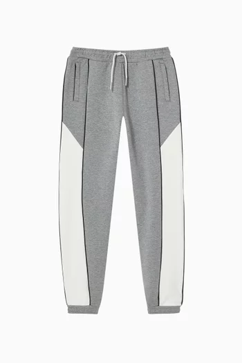 Colour-blocked Sweatpants in Cotton-blend