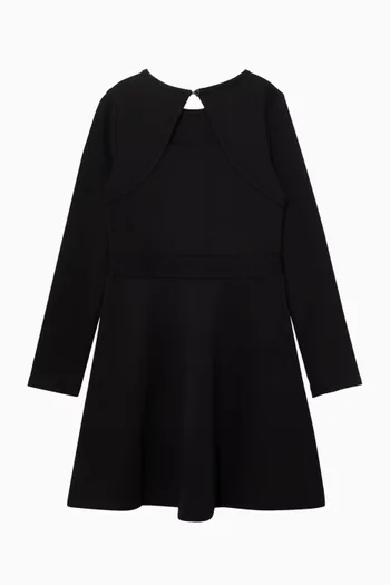 Monogram Dress in Viscose Blend