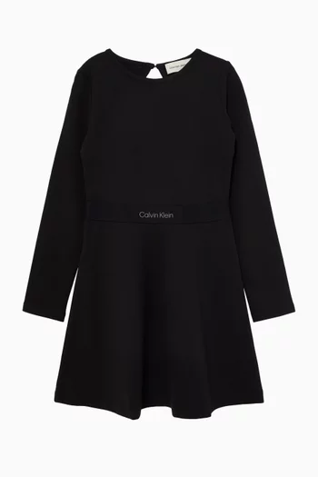 Monogram Dress in Viscose Blend