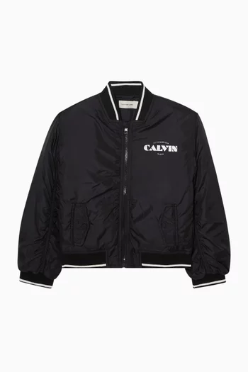 Seasonal Graphic Bomber Jacket