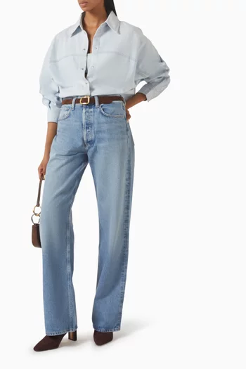 Vintage Loose Straight-fit Jeans in Denim