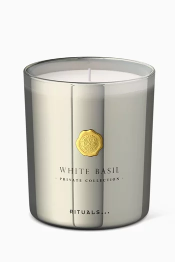 White Basil Scented Candle, 360g