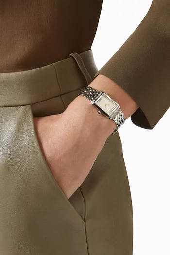 Hampton Quartz Steel Watch, 28mm