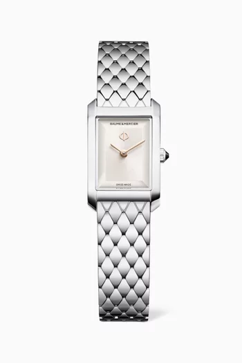 Hampton Quartz Steel Watch, 28mm