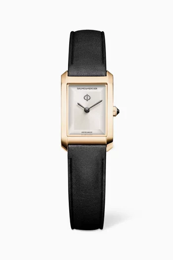 Hampton Quartz Leather Watch, 28mm