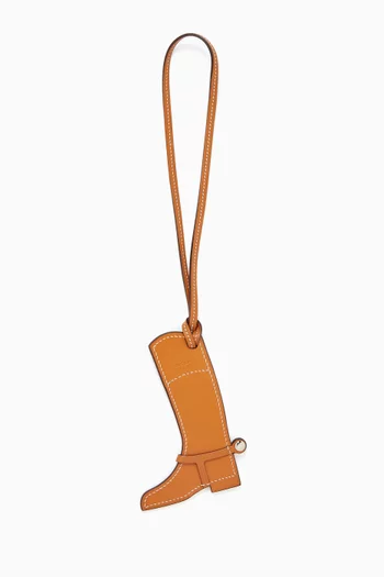 Unused Paddock Boot Bag Charm in Butler & Swift Leather