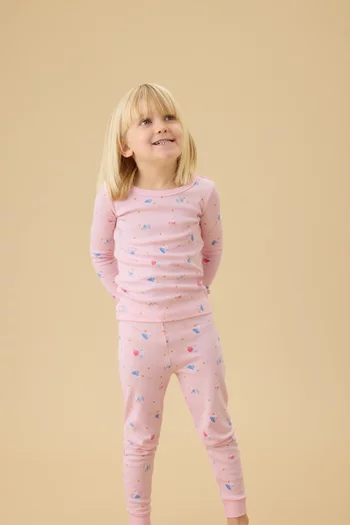 Bunny Pyjama Set in Cotton-blend