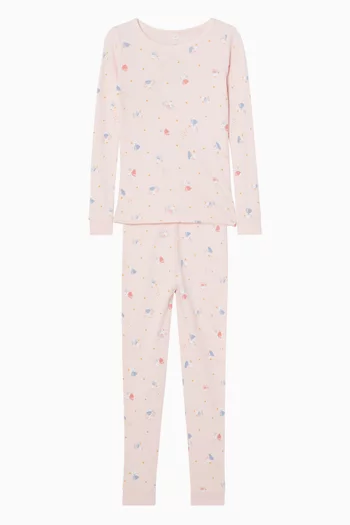 Bunny Pyjama Set in Cotton-blend