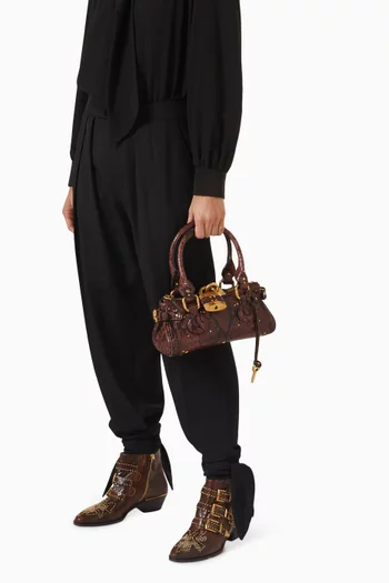 Small Paddington Top-handle Bag in Leather
