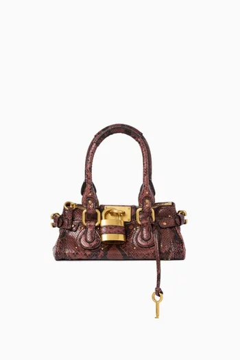 Small Paddington Top-handle Bag in Leather