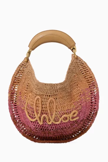 Banana Hobo Bag in Raffia