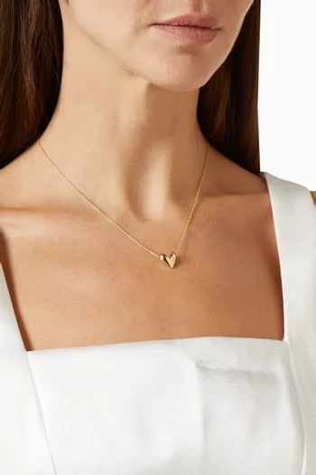 Roscida Heart Necklace in 14kt Gold Vermeil