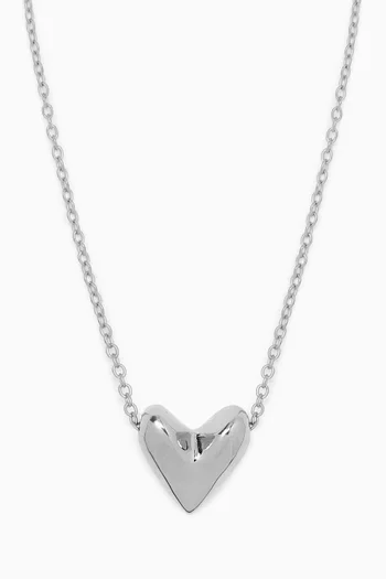 Roscida Heart Necklace in Sterling Silver