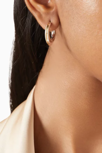 Harper Hoop Earrings in Sterling Silver