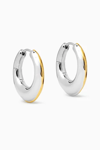Harper Hoop Earrings in Sterling Silver