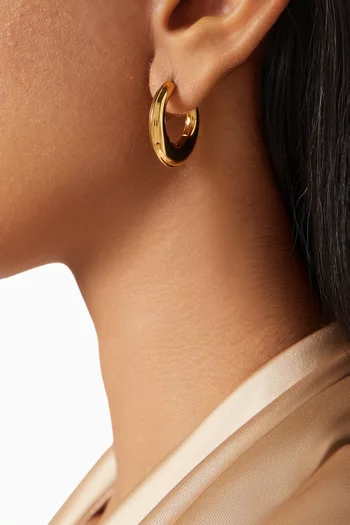 Harper Hoop Earrings in Gold-plated Sterling Silver
