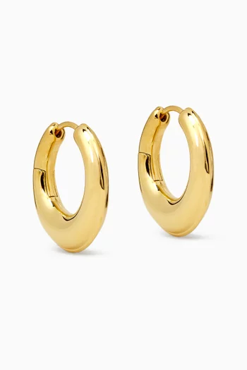 Harper Hoop Earrings in Gold-plated Sterling Silver